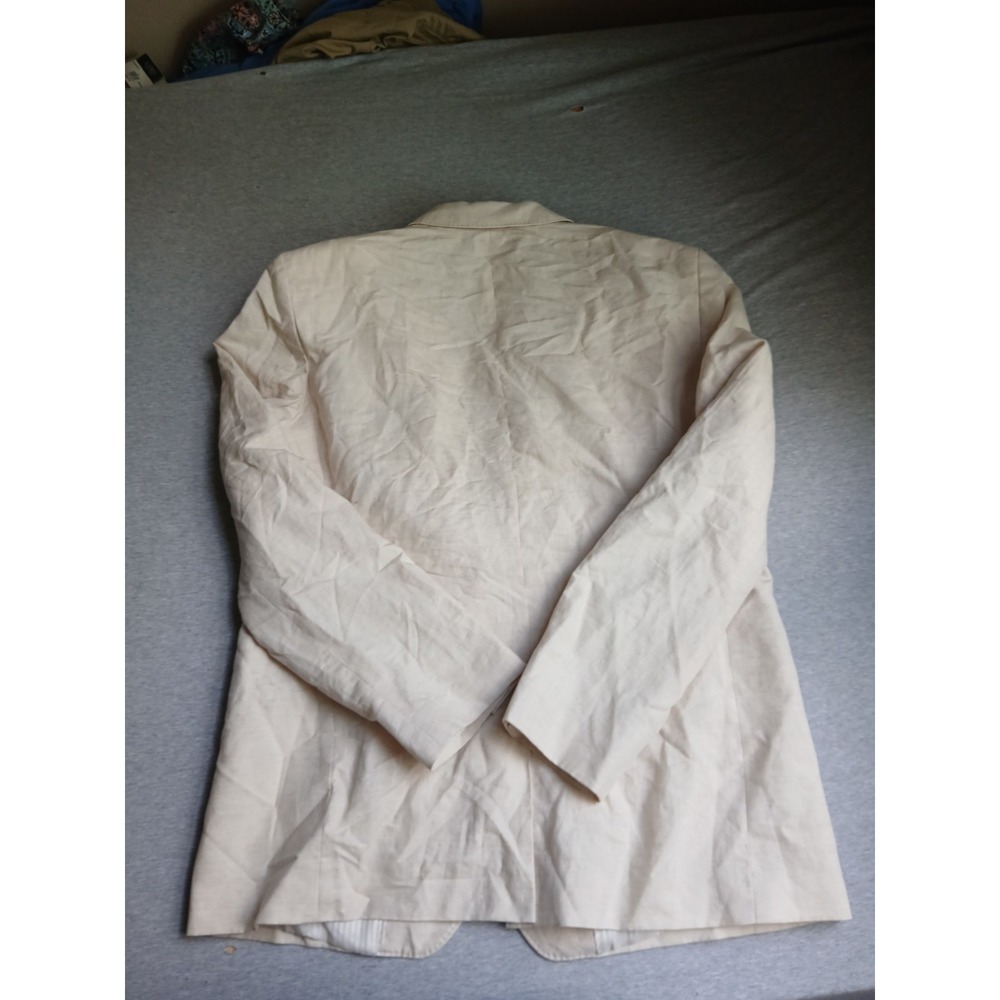 Banana Republic Blazer Mens 46 R Linen Flax Two Button Notch Collar Classic Fit - Picture 10 of 16
